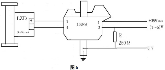 金屬轉(zhuǎn)子流量計(jì)本安防爆型接線圖