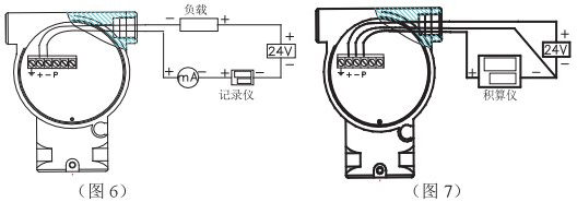 管道靶式流量計(jì)接線圖